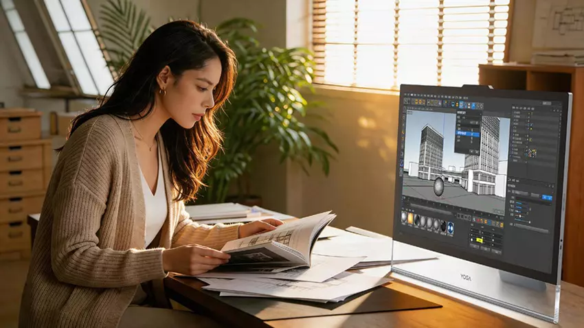 Lenovo Yoga 32 Ultra Aura ekran