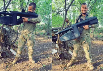 Ukraińskie wojsko pokazało futurystyczne działa DroneDefender ...