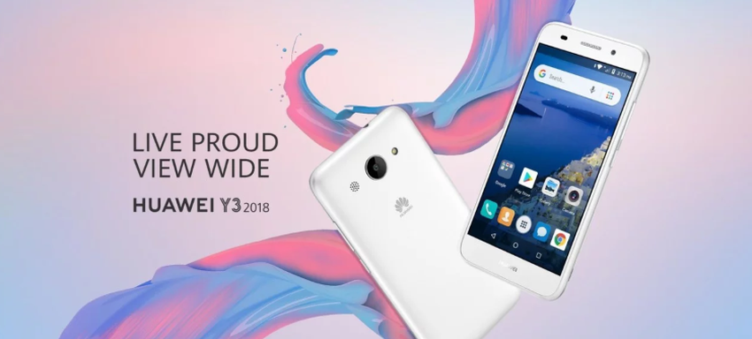 Sieć ma funkcje i renderers Huawei Y3 (2018)