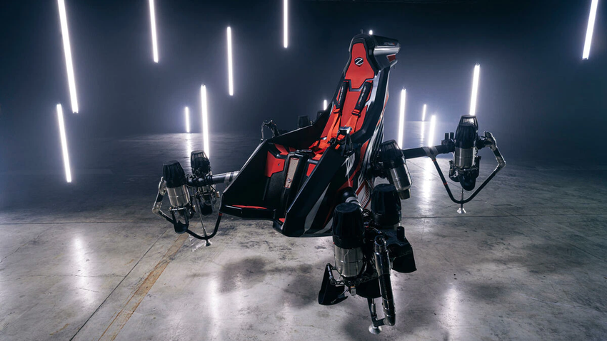 Zapata JetRacer - pilotowany dron z silnikami turboodrzutowymi i prędkością do 250 km/h