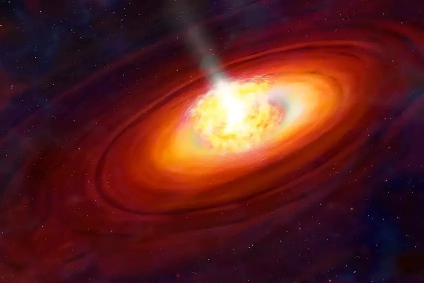 Naukowcy odkryli masywną protogwiazdę na niespotykanym etapie formowania, która może pomóc w rozwiązaniu jednej z tajemnic naszego wszechświata