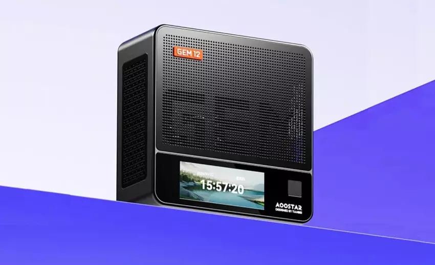 AOOSTAR GEM12 Pro: gamingowy mini-PC z wbudowanym ekranem, skanerem linii papilarnych i nie tylko