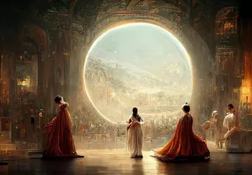 Obraz stworzony przez sieć neuronową Midjourney ...