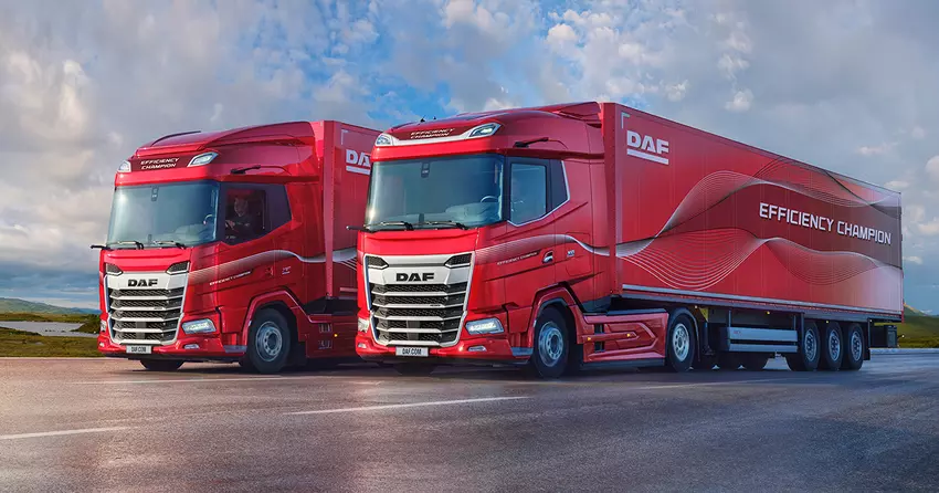 Najbardziej paliwooszczędne ciężarówki DAF będą oznaczane jako "Mistrz wydajności".