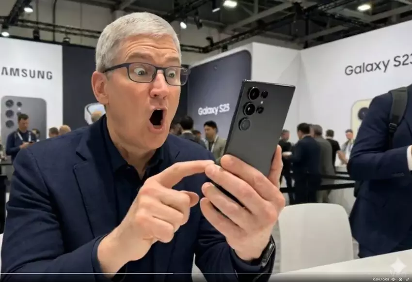 Tim Cook chwali Samsung Galaxy S25 Ultra: wideo stworzone przez AI stało się wiralowe