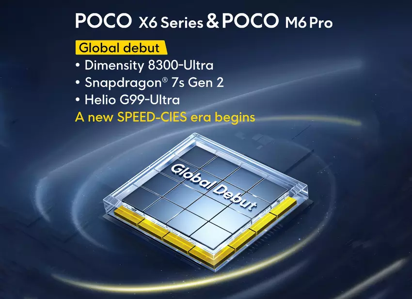 Xiaomi ujawniło, jakie procesory otrzymają smartfony POCO X6, POCO X6 Pro i POCO M6 Pro 4G.