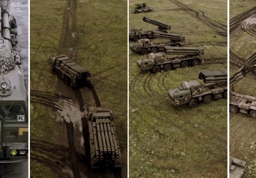 Siły Zbrojne Ukrainy pokazały kolumnę ukraińskich ...