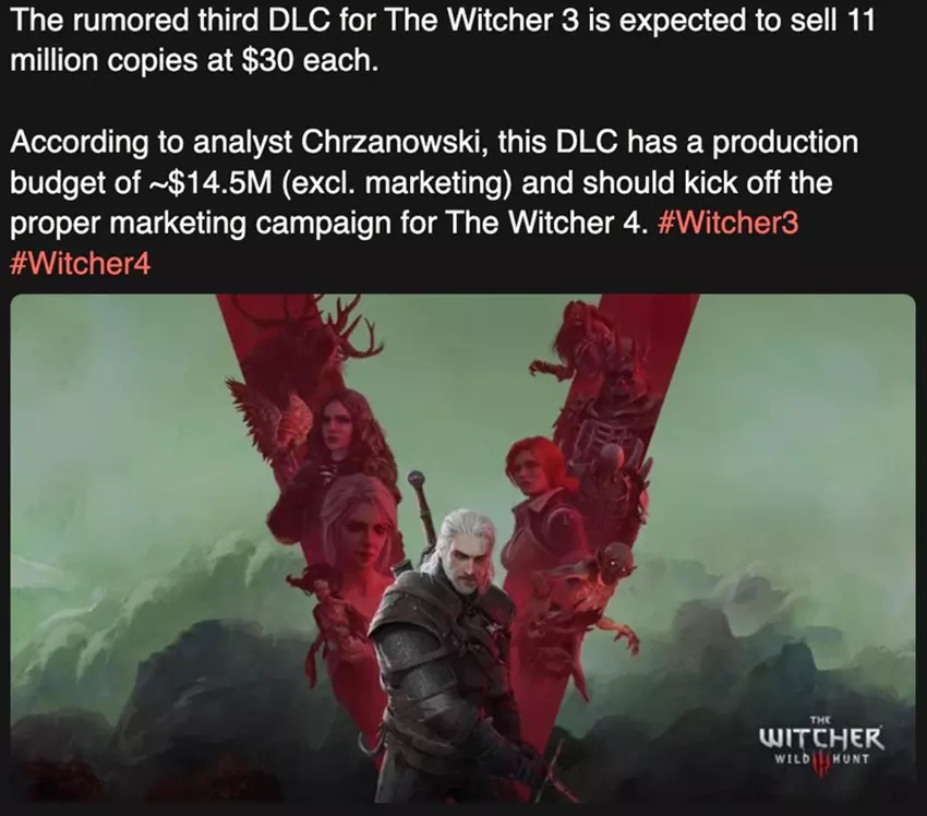 Reputacja trzeciego DLC do The Witcher 3 od CD Projekt Red