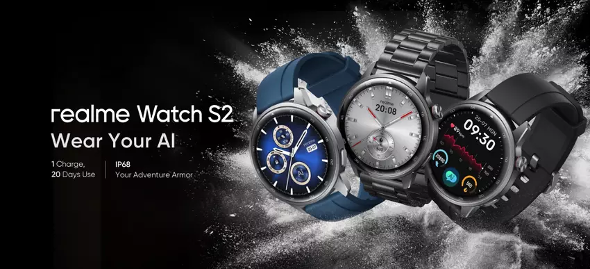 realme Watch S2: wyświetlacz AMOLED 1,43″, obsługa połączeń Bluetooth i asystent głosowy AI oparty na ChatGPT
