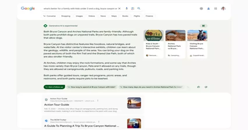 Google rozszerza wyniki wyszukiwania z obsługą sztucznej inteligencji dla użytkowników z USA