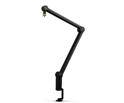 Niebieskie ramię wysięgnika mikrofonów