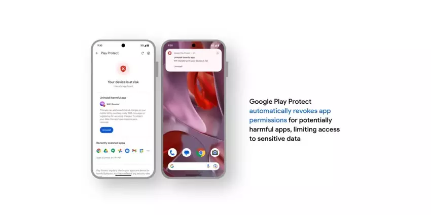Google Play Protect nie można wyłączyć podczas połączeń w celu ochrony przed oszustwami.