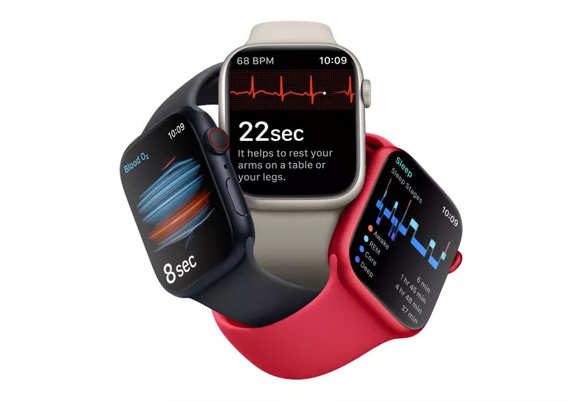 Apple Watch Series 8 z obudową 45 mm i GPS w sprzedaży na Amazon z rabatem 70 dolarów