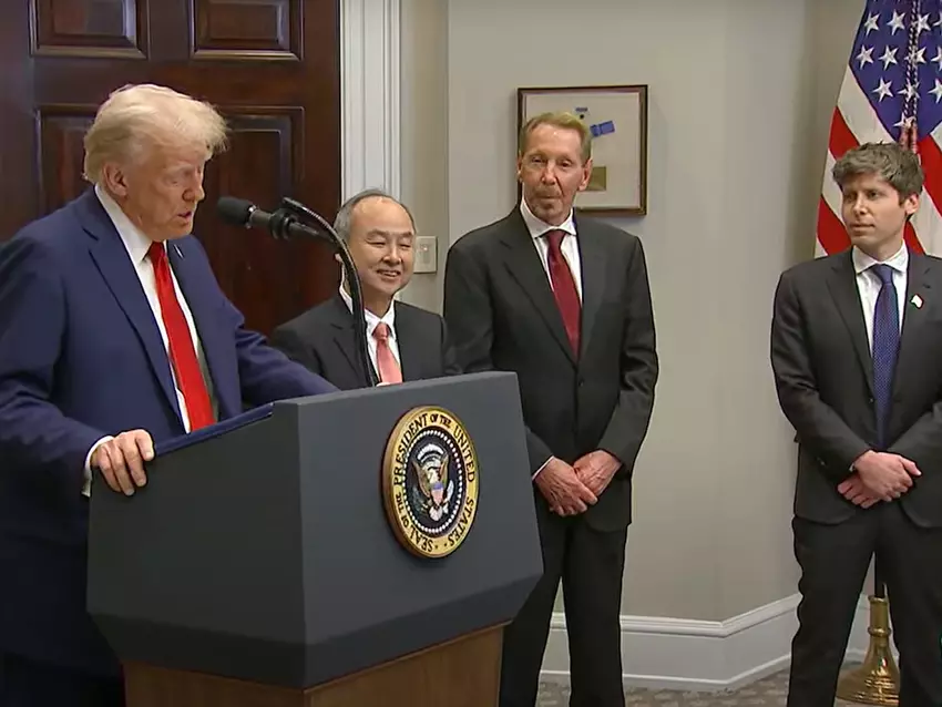 Donald Trump ogłasza projekt inwestycyjny o wartości 500 miliardów dolarów na rozwój sztucznej inteligencji