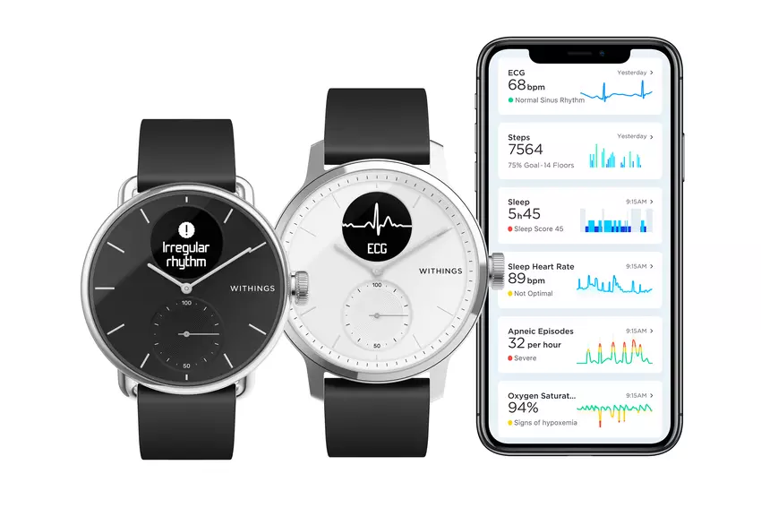 Withings ScanWatch - hybrydowy inteligentny zegarek z EKG, ustala problemy z sercem, za $ 249