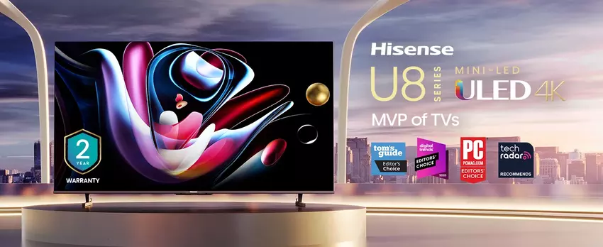 Hisense U8Q Mini LED TV: Nowość z 4K i Dolby Atmos dostępna w Europie