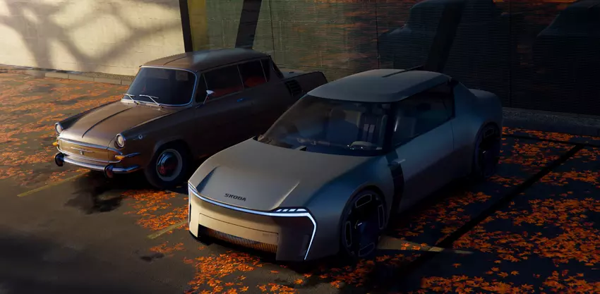 Klasyczny i nowoczesny design Skoda 1000 MBX