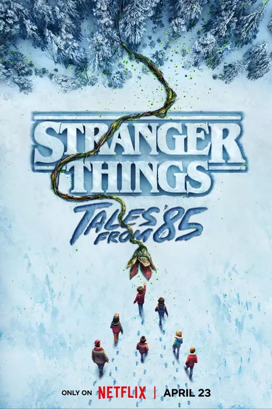 Plakat animowanego serialu Stranger Things: Tales From '85
