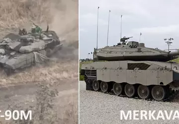 Rosyjscy propagandyści próbowali przedstawić zniszczenie czołgu ...