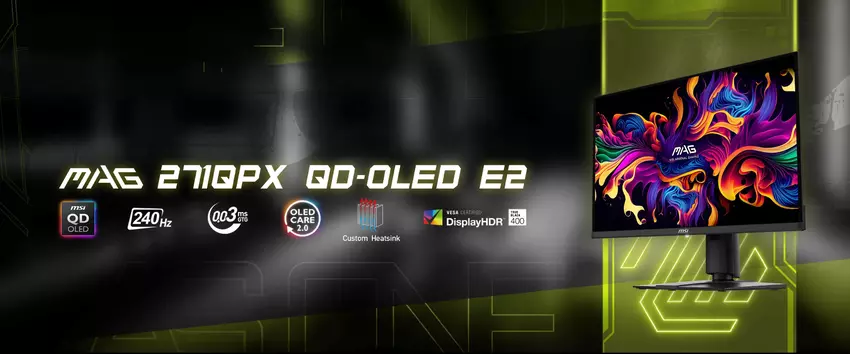 Firma MSI zaprezentowała nowy monitor gamingowy MAG z 27-calowym ekranem QD-OLED 240 Hz w cenie 699 USD.