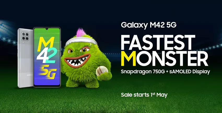 Samsung wprowadził Galaxy M42 5G: wyświetlacz AMOLED, Snapdragon 750G chip, 48 MP quad-camera i 5000 mAh bateria za 295 dolarów