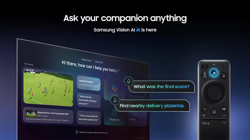 Samsung Vision AI Companion na telewizorze
