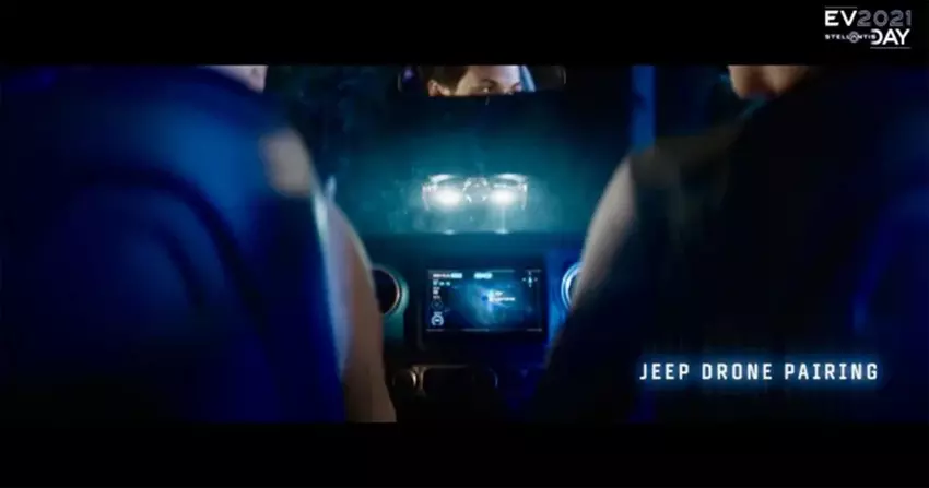 Firma Stellantis zarejestrowała patent na drona, który towarzyszy pojazdowi Jeep w terenie