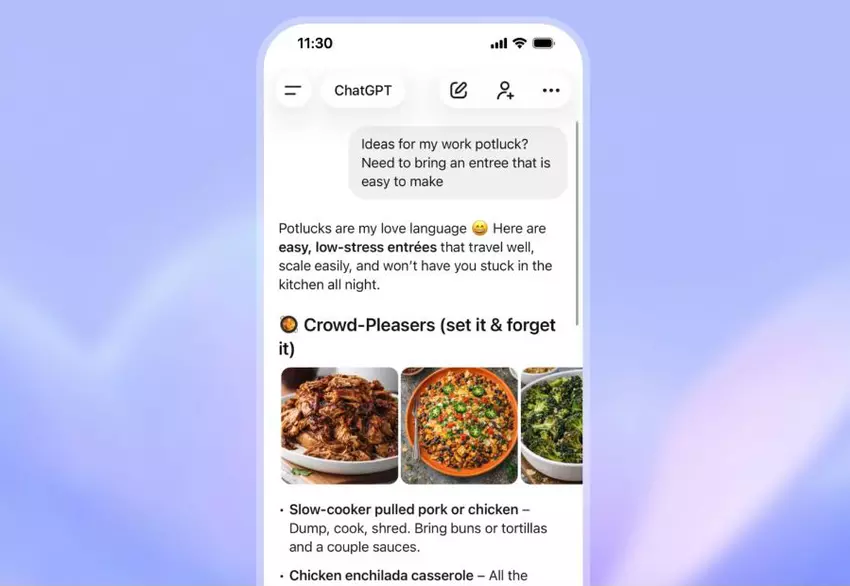 Interfejs testowania reklam w ChatGPT