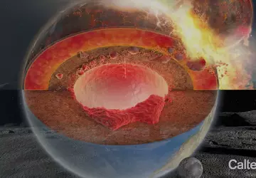 Gigantyczne kawałki starożytnej planety Theia, która ...