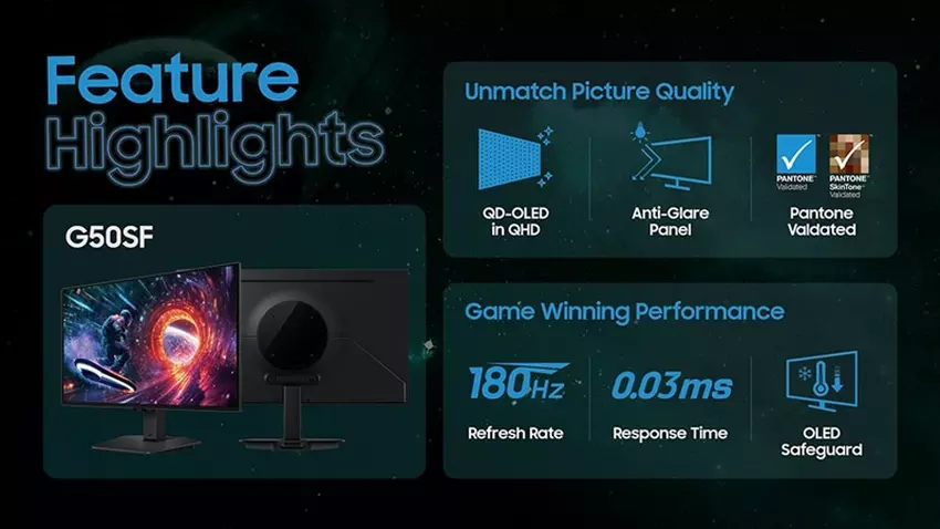 Samsung Odyssey OLED G50SF игровой монитор