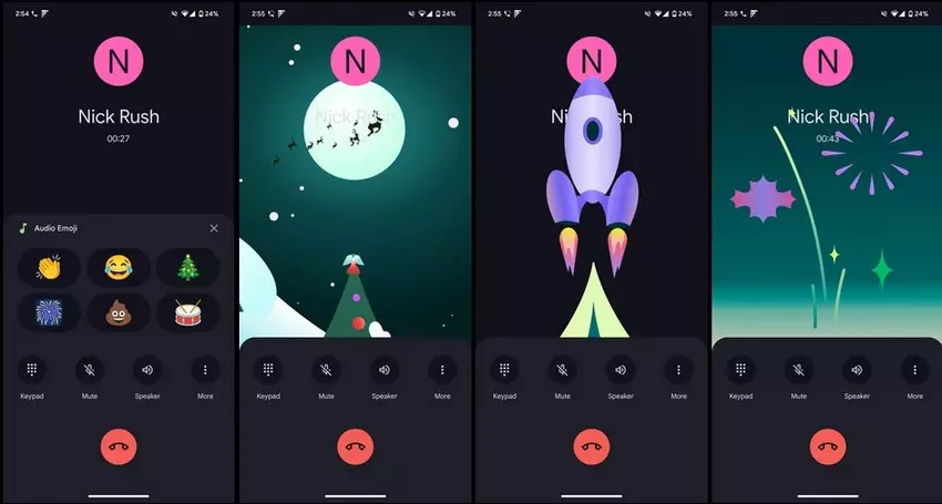 Nowe emoji audio w aplikacji Pixel Phone