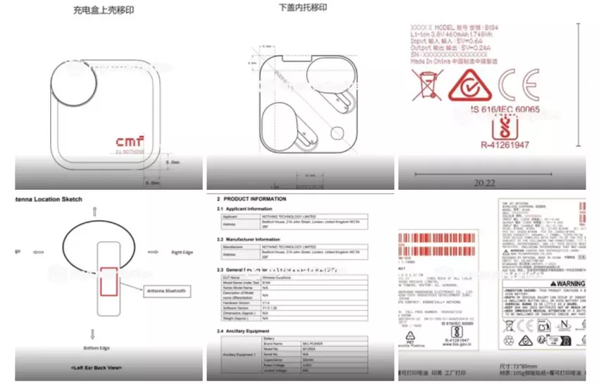 Schematy i specyfikacje CMF Buds Pro 2