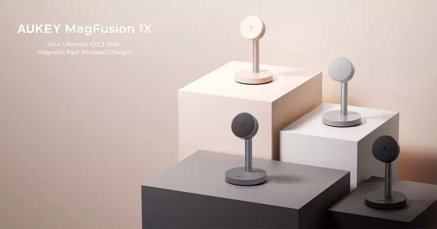 AUKEY MagFusion 1X: szybka bezprzewodowa ładowarka Qi2.2 z nutą stylu za 107 PLN (29 USD)