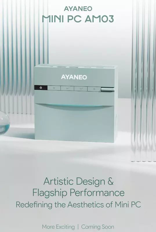 Mini-PC Ayaneo AM03 w stylu staromodnego odtwarzacza CD