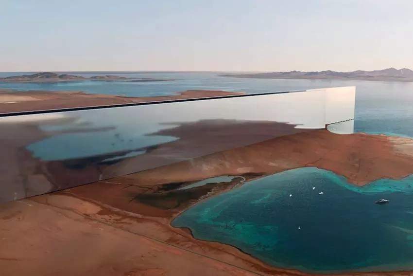 Saudyjski książę przeznaczy 1 bilion dolarów na budowę 170-kilometrowego poziomego wieżowca Mirror Line, który będzie wyższy niż Empire State Building