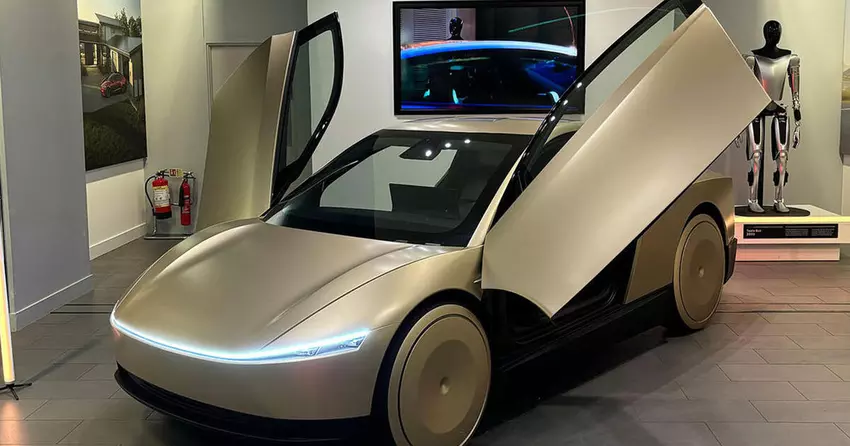 Bezzałogowa taksówka Tesla Robotaxi po raz pierwszy zaprezentowana w Wielkiej Brytanii