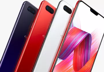 Ogłoszenie Oppo R15: korpus szklany ekran ...