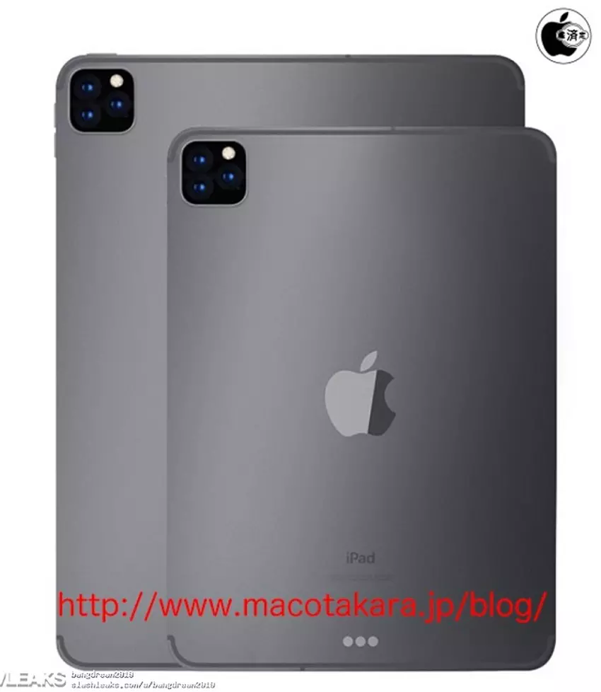 Jak by mógł wyglądać iPad Pro 2019 i iPad7 z  modułem wielokamerowym