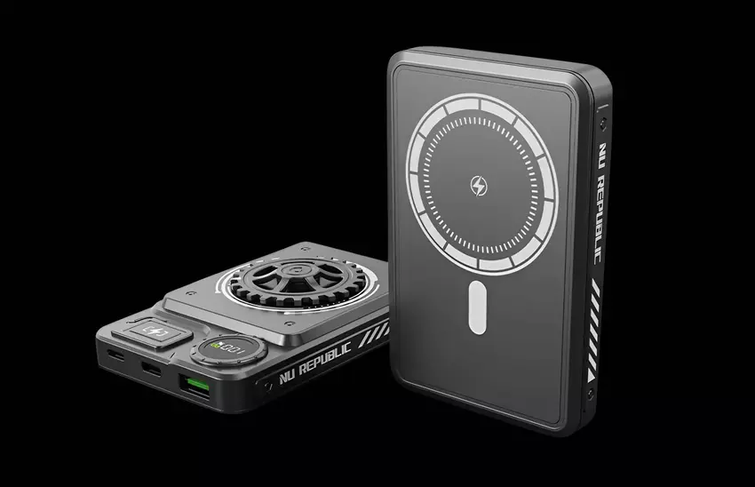 Nu Republic Cybotron Spin: nietypowy PowerBank z obrotowym uchwytem do ręcznego ładowania.