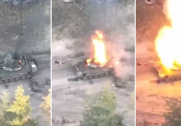 Ukraińskie drony FPV wraz z artylerią ...