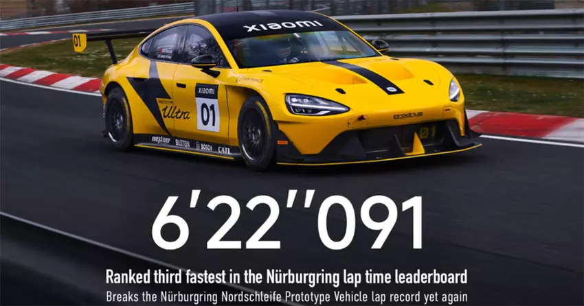 Xiaomi ponownie pobił swój rekord na Nurburgringu i wprowadził limitowaną edycję sedanów SU7 Ultra