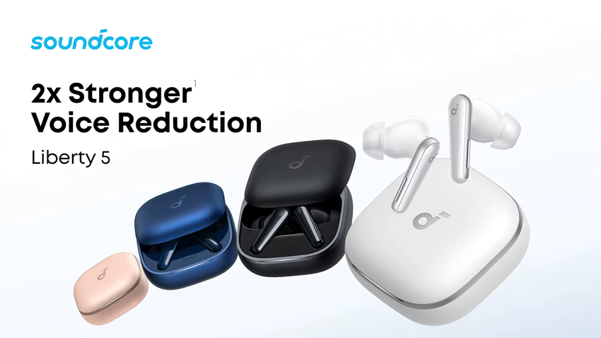 Anker zaprezentował nowe słuchawki Soundcore Liberty 5 z ulepszonym tłumieniem hałasu i długim czasem pracy na akumulatorze