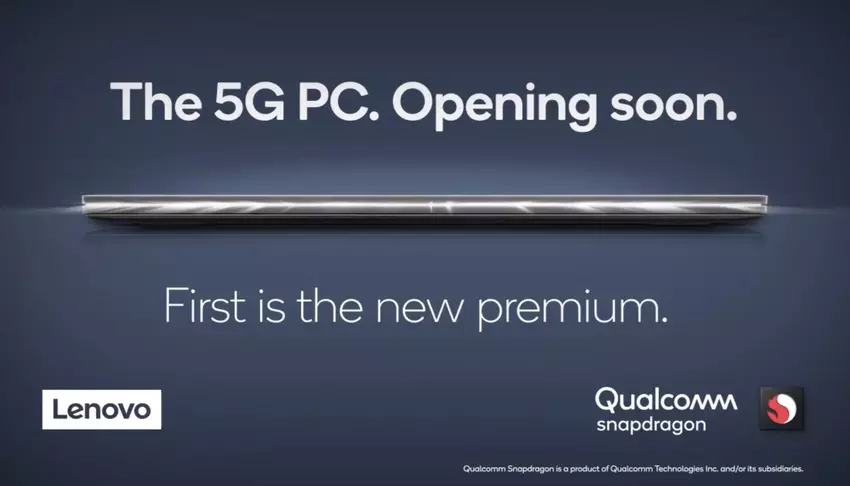 Lenovo przygotowuje się do wydania pierwszego na świecie 5G laptopa na platformie Snapdragon 8cx 5G