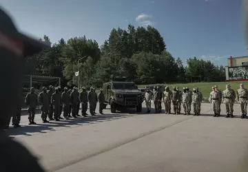 Białoruskie siły specjalne używają pojazdów opancerzonych ...