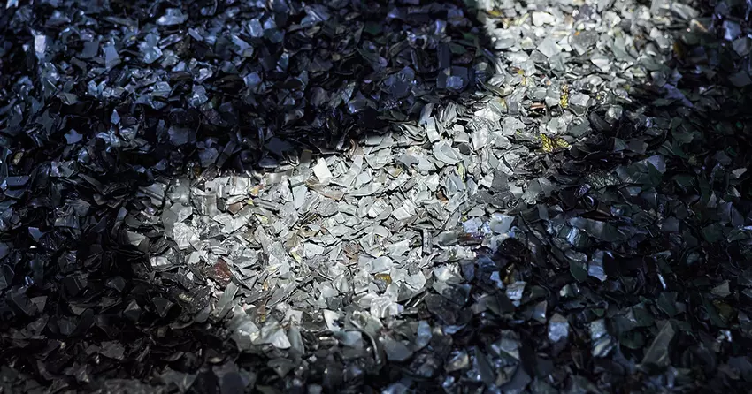 Frakcja metalu po mechanicznym recyklingu ogniw baterii