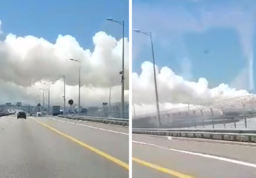 Nad mostem krymskim pojawiły się ogromne ...