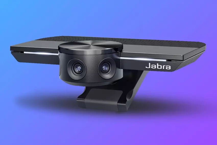 Kamera internetowa Jabra z trzema obiektywami ma szerokie pole widzenia 180°, całkowicie miażdżąc centralną scenę Apple