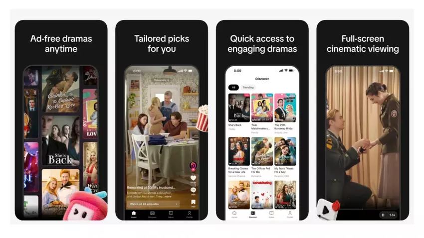 Aplikacja PineDrama na ekranie urządzenia mobilnego