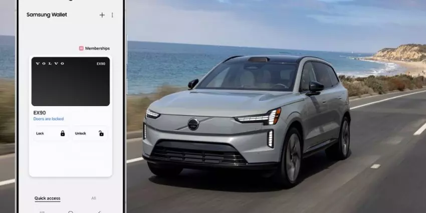 Właściciele Volvo EX90 i Polestar 3 mogą korzystać z klucza cyfrowego od Samsunga