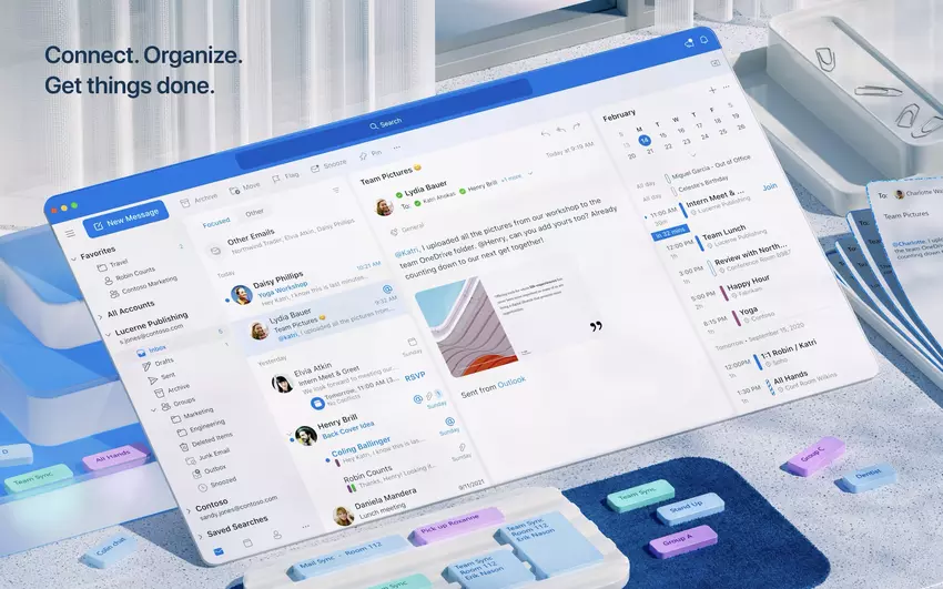 Microsoft dodaje do programu Outlook profile oznaczone kolorami, dzięki czemu można wygodnie oddzielić konta służbowe od osobistych